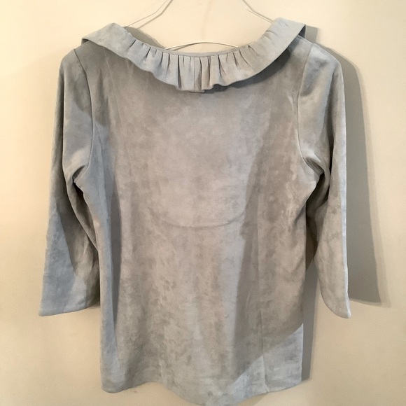 Gretchen Scott Ruffneck Jersey Ultra Soft Faux Suede - Picture 5 of 8